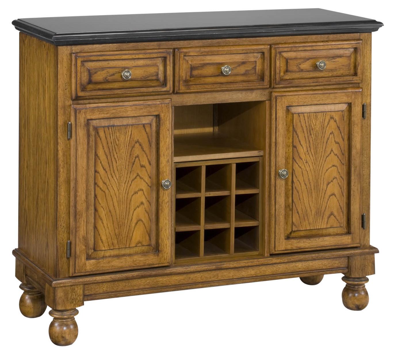 Home Styles Premier Buffet of Buffets Server with Black Granite Top